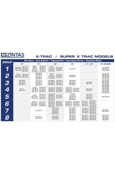 Zintaş X-trac Takmatik Lastik - Kar - Patinaj Zinciri 3.grup - 6