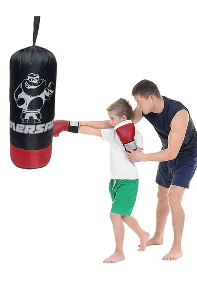 Kamataş   Midi Kids Boks Kum Torbası Eldiven Hediyeli 50*20 Cm.