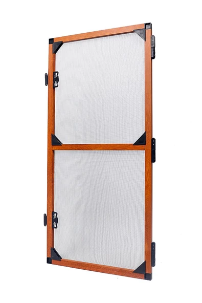 Kamataş   Menteşeli Kapı Sinekliği Kahverengi (En: 0-90 Cm. Boy: 0-210 Cm) Istenilen Ölçüde - Resim 2