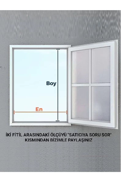 Kamataş   Menteşeli Yırtılmaz Kapı Kedi Sinekliği (Pet Tül) Antrasit 90X210 Cm. Özel Ölçü Verebilirsiniz. - 2