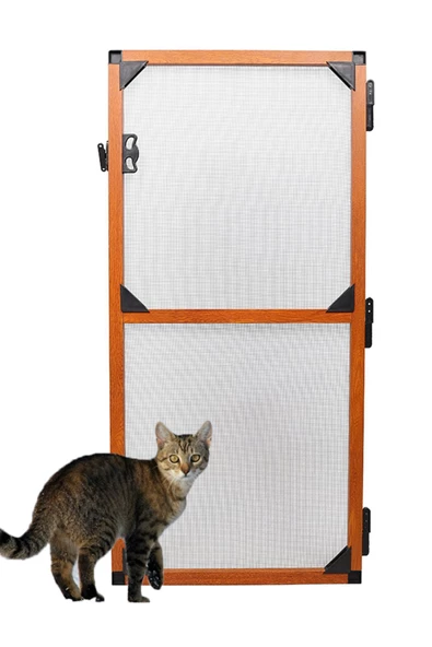 Kamataş   Menteşeli Yırtılmaz Kapı Kedi Sinekliği (Pet Tül) Altınmeşe 90X210 Cm. Özel Ölçü Verebilirsiniz.