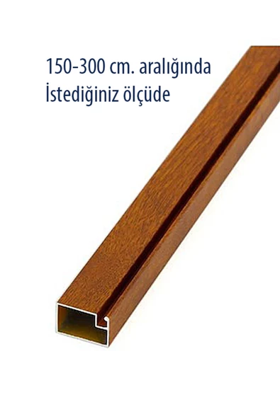 Kamataş   17*25 Sineklik Profili Kahverengi Altınmeşe İstenilen Ölçüde 150Cm.-300 Cm.