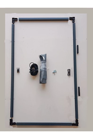 Kamataş   Menteşeli Pencere Sinekliği Antrasit (En: 0-70 Cm. Boy: 0-130 Cm) Istenilen Ölçüde - 3
