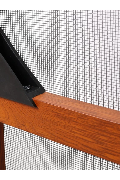 Kamataş   Menteşeli Kapı Sinekliği Kahverengi (En: 0-90 Cm. Boy: 0-210 Cm) Istenilen Ölçüde - Resim 5