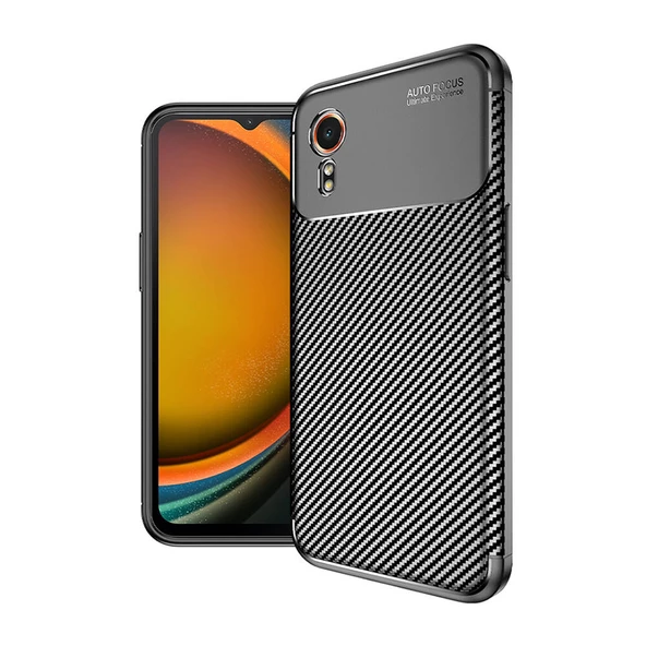 zore Galaxy Xcover7 Kılıf Zore Negro Silikon Kapak-Siyah