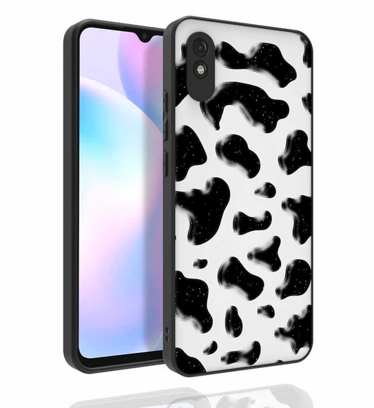 zore Xiaomi Redmi 9A Kılıf Desenli Kamera Korumalı Parlak Zore Nora Kapak-NO2