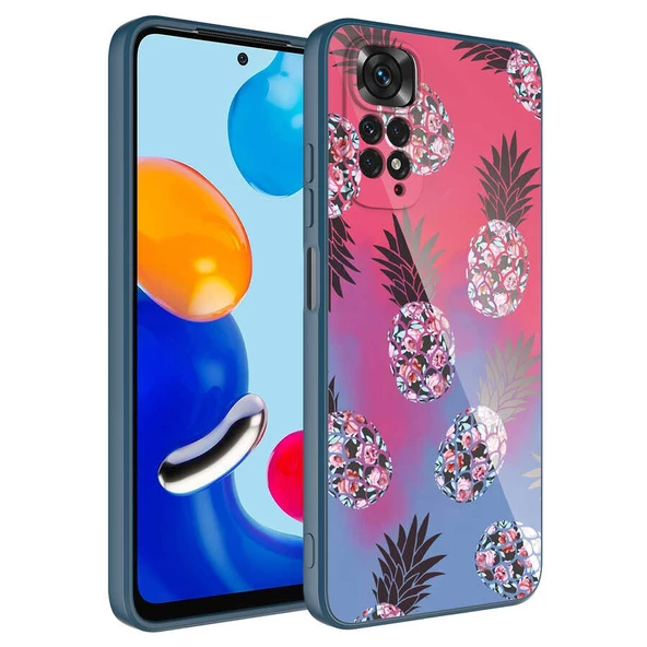 zore Xiaomi Redmi Note 11 Pro 5G Kılıf Kamera Korumalı Desenli Sert Silikon Zore Epoksi Kapak-NO3