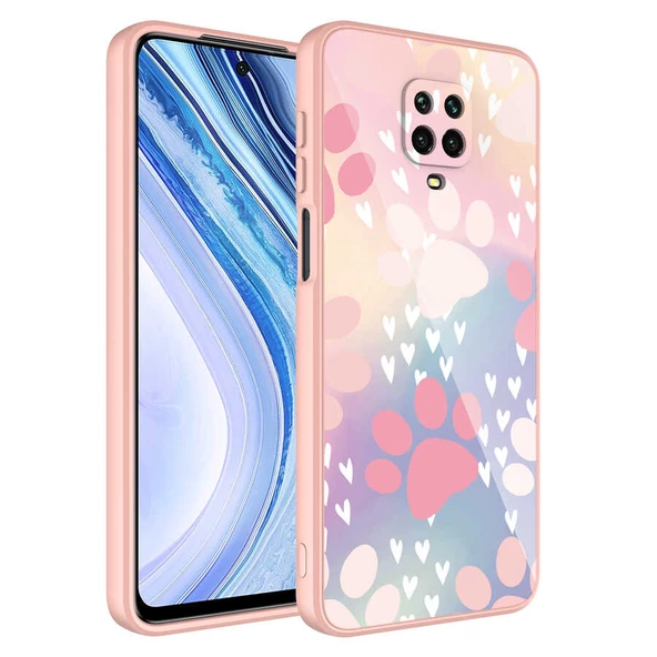 zore Xiaomi Redmi Note 9 Pro Kılıf Kamera Korumalı Desenli Sert Silikon Zore Epoksi Kapak-NO4