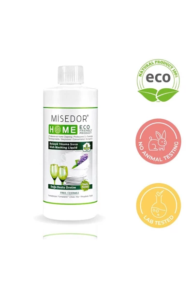MİSEDOR 3 lü Set Doğal Elde Bulaşık Yıkama Deterjanı 500 ml - 2