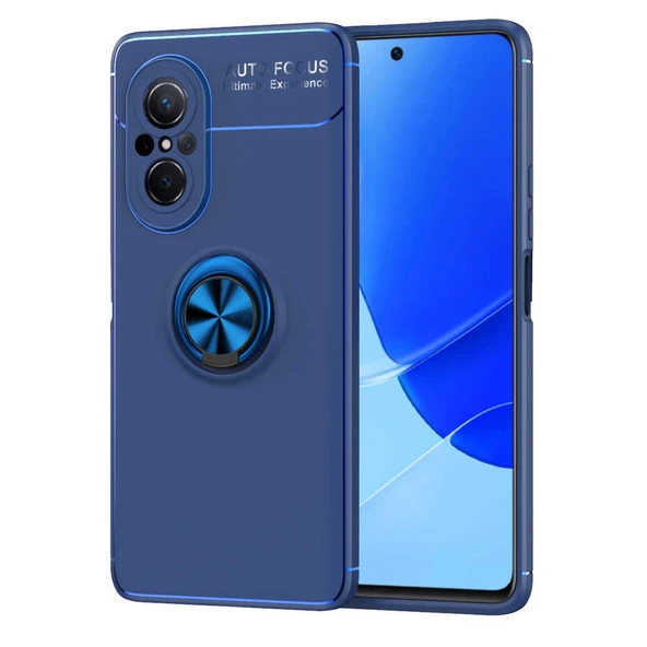 zore Huawei Nova 9 SE Kılıf Zore Ravel Silikon Kapak-Mavi