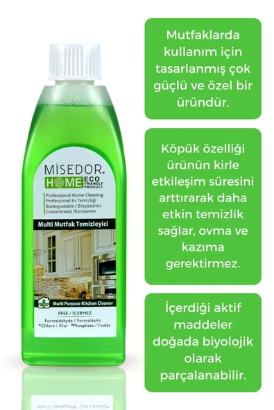 MİSEDOR Doğal Mutfak Temizleyici 400 ml - 4