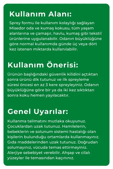 MİSEDOR 2'li Set Beyaz Sabun Ve Oriental Mix Oda Kokusu Ve Çamaşır Spreyi 330 ml - 5