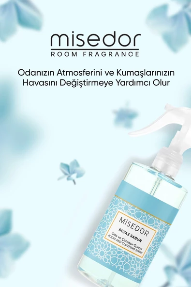 MİSEDOR Beyaz Sabun Oda Kokusu Ve Çamaşır Parfümü 330 ml - 3