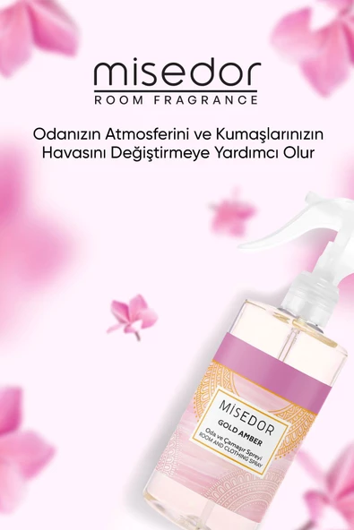 MİSEDOR Gold Amber Oda Kokusu Ve Çamaşır Parfümü 330 Ml - 3