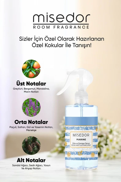 MİSEDOR Marine Oda Kokusu Ve Çamaşır Parfümü 330 ml - 4