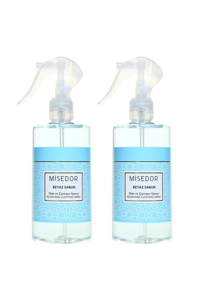 MİSEDOR 2 Li Set Beyaz Sabun Oda Kokusu 330 ml Msd825166