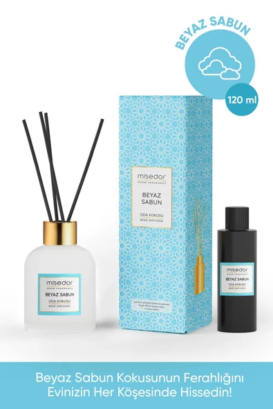 MİSEDOR Beyaz Sabun Çubuklu Oda Kokusu 120 ml - 2