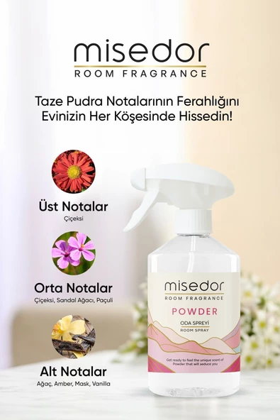 MİSEDOR Powder Oda Kokusu Ve Çamaşır Spreyi 500 ml - 5