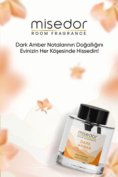 MİSEDOR Dark Amber Çubuklu Oda Kokusu 120 ml - 4