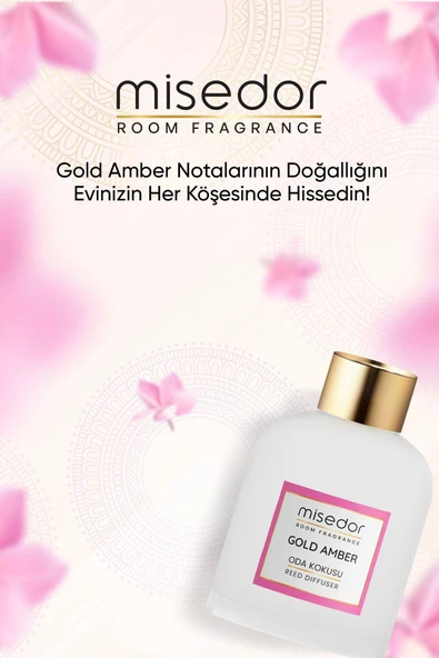 MİSEDOR Gold Amber Çubuklu Oda Kokusu 120 ml - 4