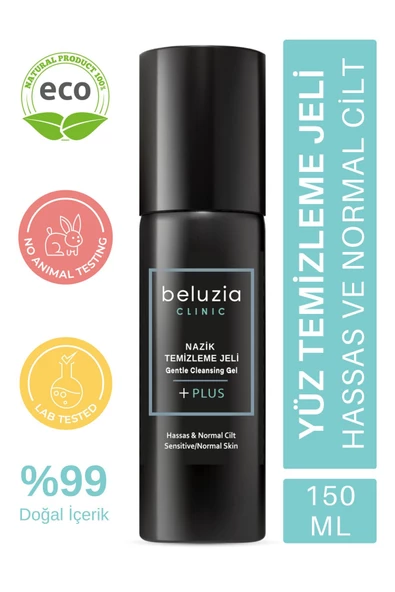BELUZİA Clinic Hassas Ve Normal Ciltlere Özel Nazik Temizleme Jeli 150 Ml