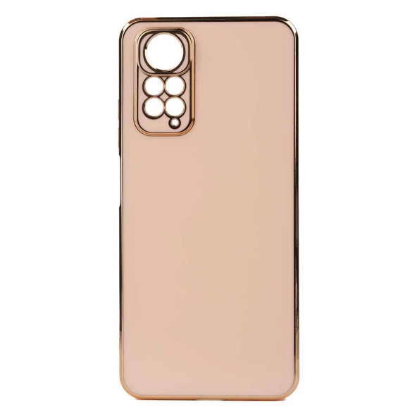 zore Xiaomi Redmi Note 11S Global Kılıf Zore Bark Kapak-Rose Gold