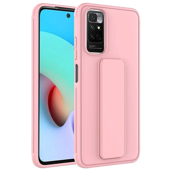 zore Xiaomi Redmi Note 11 Pro 5G Kılıf Zore Qstand Kapak-Pembe