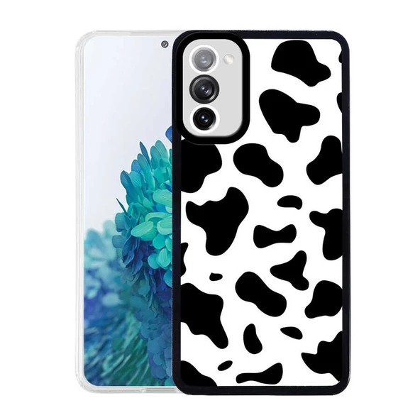 zore Galaxy S20 FE Kılıf Zore M-Fit Desenli Kapak-Cow No1