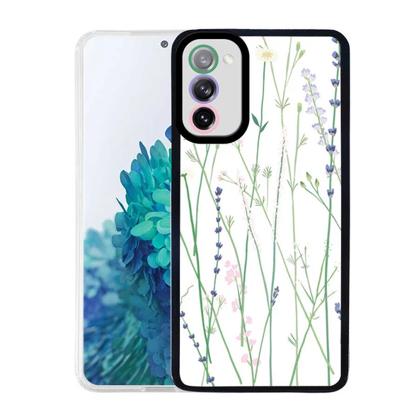 zore Galaxy S20 FE Kılıf Zore M-Fit Desenli Kapak-Flower No4