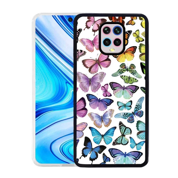 zore Xiaomi Redmi Note 9S Kılıf Zore M-Fit Desenli Kapak-Butterfly No3