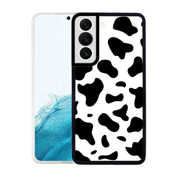 zore Galaxy S22 Plus Kılıf Zore M-Fit Desenli Kapak-Cow No1