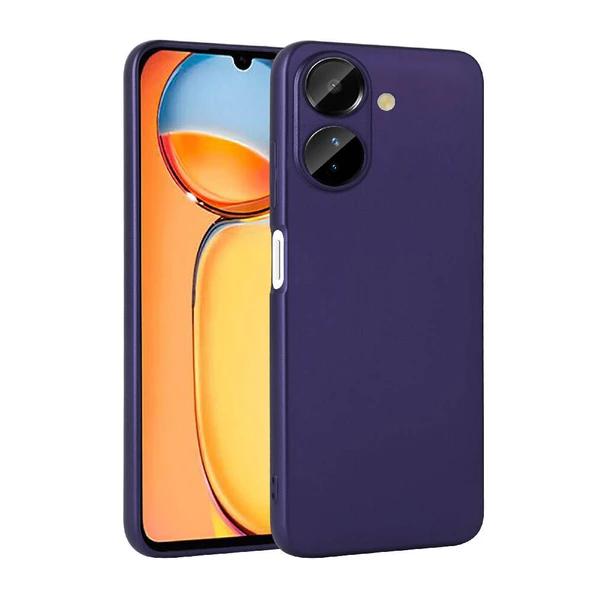 zore Xiaomi Poco C65 Kılıf Zore Premier Silikon Kapak-Lacivert