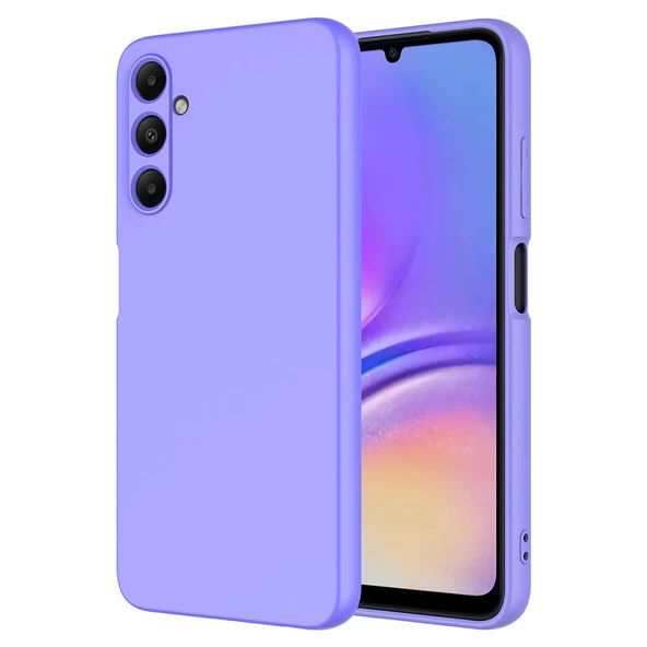 zore Galaxy A15 Kılıf Zore Mara Lansman Kapak-Lila