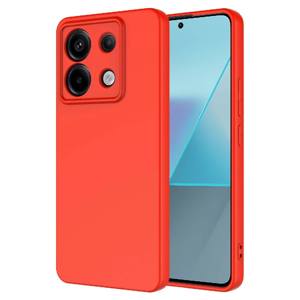 zore Xiaomi Redmi Note 13 Pro 5G Kılıf Zore Mara Lansman Kapak-Kırmızı