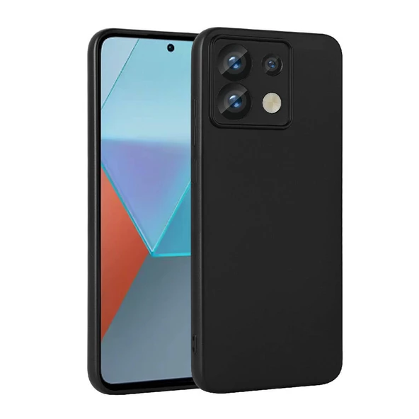 zore Xiaomi Redmi Note 13 Pro 5G Kılıf Zore Premier Silikon Kapak-Siyah