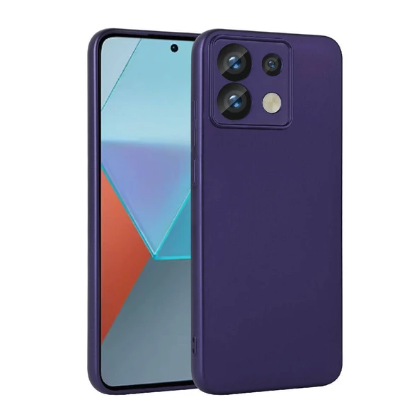 zore Xiaomi Redmi Note 13 Pro 5G Kılıf Zore Premier Silikon Kapak-Lacivert