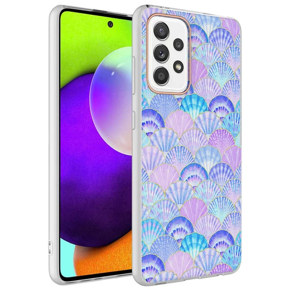 zore Galaxy A52 Kılıf Zore Bella Kapak-Lila