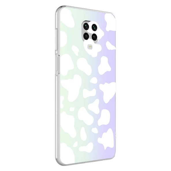 zore Xiaomi Redmi Note 9S Kılıf Zore M-Blue Desenli Kapak-Cow No2