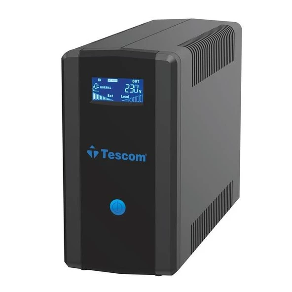 Tescom Leo+ 1200Va 1F/1F (2X7Ah) Lcd Lıne Int. Ups 5/10Dk