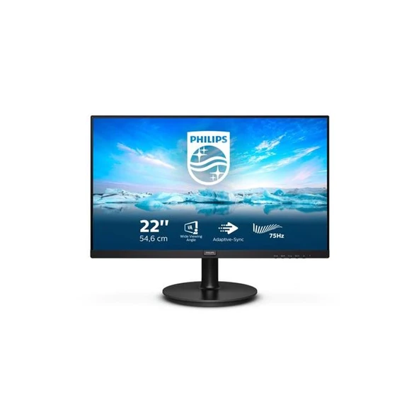 Philips 22" 222V8LA Full HD Vga-Dp-Hdmi 75hz 4ms Lcd Monitor