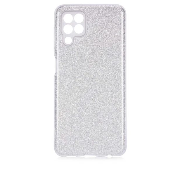 zore Galaxy M22 Kılıf Zore Shining Silikon-Gri