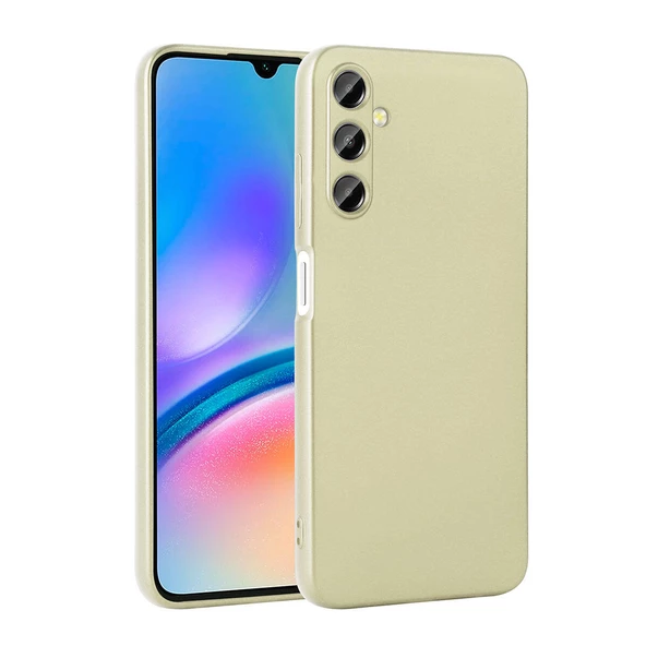 zore Galaxy A05S Kılıf Zore Premier Silikon Kapak-Gold