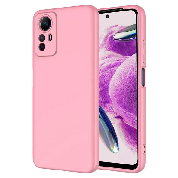 zore Xiaomi Redmi Note 12S Kılıf Zore Mara Lansman Kapak-Pembe