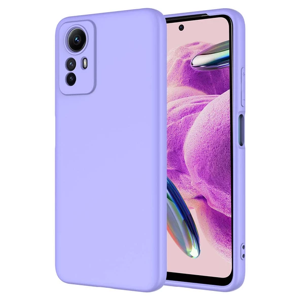 zore Xiaomi Redmi Note 12S Kılıf Zore Mara Lansman Kapak-Lila