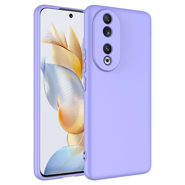 zore Huawei Honor 90 Kılıf Zore Mara Lansman Kapak-Lila