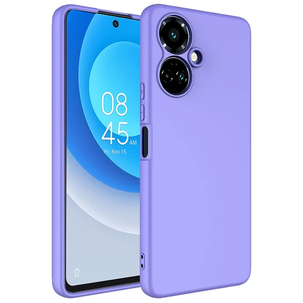 zore Tecno Camon 19 Pro Kılıf Zore Mara Lansman Kapak-Lila