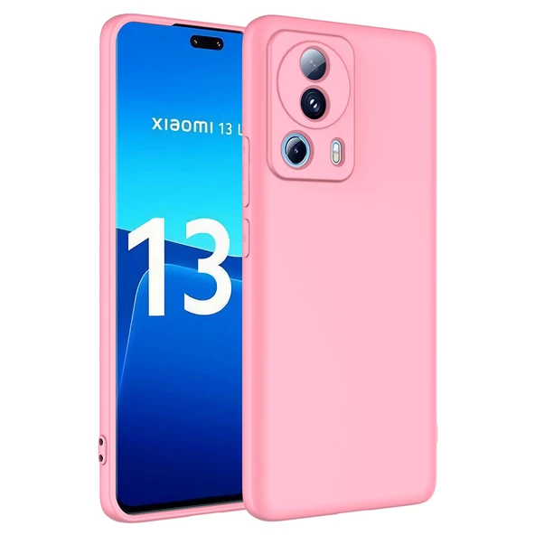 zore Xiaomi Mi 13 Lite Kılıf Zore Mara Lansman Kapak-Pembe