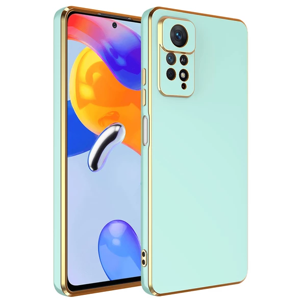 zore Xiaomi Redmi Note 12 Pro 4G Kılıf Zore Bark Kapak-Açık Yeşil