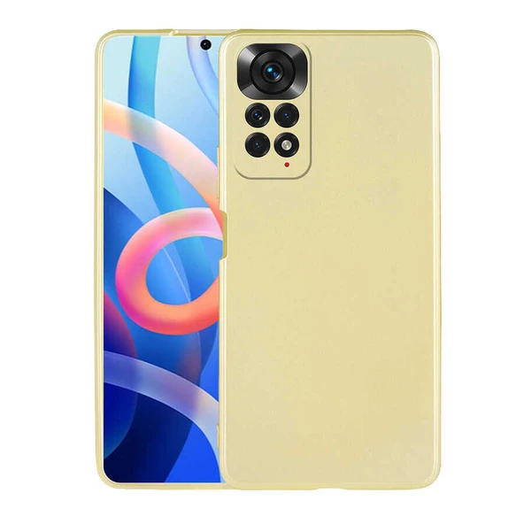 zore Xiaomi Redmi Note 12 Pro 4G Kılıf Zore Premier Silikon Kapak-Gold