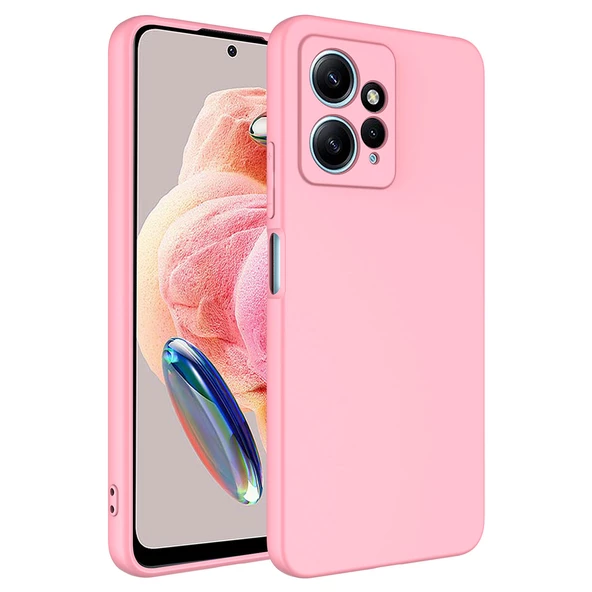 zore Xiaomi Redmi Note 12 4G Kılıf Zore Mara Lansman Kapak-Pembe